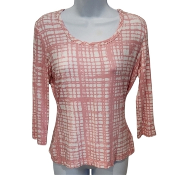 St John 3/4 Sleeve Scoop Neck Top - Picture 1 of 5